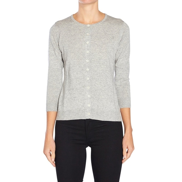 ZARA Cotton Grey Lightweight Cardigan - Picture 2 of 9